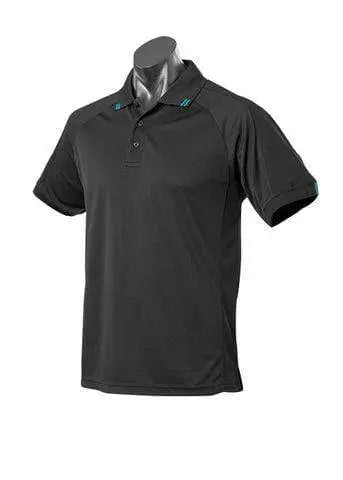 Aussie Pacific Flinders Men's Polo Shirt 1308 Casual Wear Aussie Pacific Black/Teal S